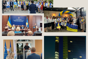 Gazetarët ukrainas festojnë 32 vjetorin e Pavarësisë së Ukrainës në Kosovë