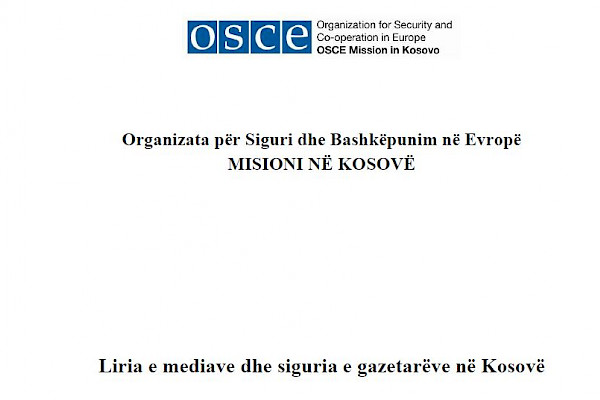 Freedom of media and safety of journalist, OSCE, 2014